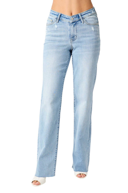 Judy Blue - HI-RISE V FRONT STRAIGHT JEAN