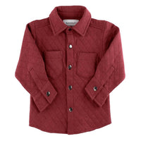 Rufflebutts - Boy's Quilted Knit Long Sleeve Button Down Shirt