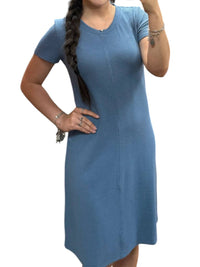 Flags & Anthem - Marrieta Waffle Short Sleeve Mini Dress