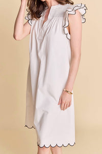 English Factory - Scallop Midi Dress