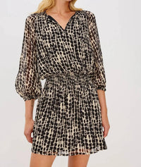 Rails Kari Mini Dress in spotted shibori - women's dress