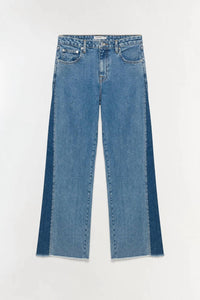 SIMKHAI Atlas Straight Leg Jeans in coney island clearwater - women's jeans - view 6