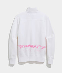 vineyard vines Kentucky Derby Surf Terry Shep Shirt in white - women's long sleeve top - view 6