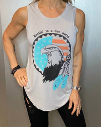 Brokedown Clothing - Rockin’ In A Free World Traphic Tank Top