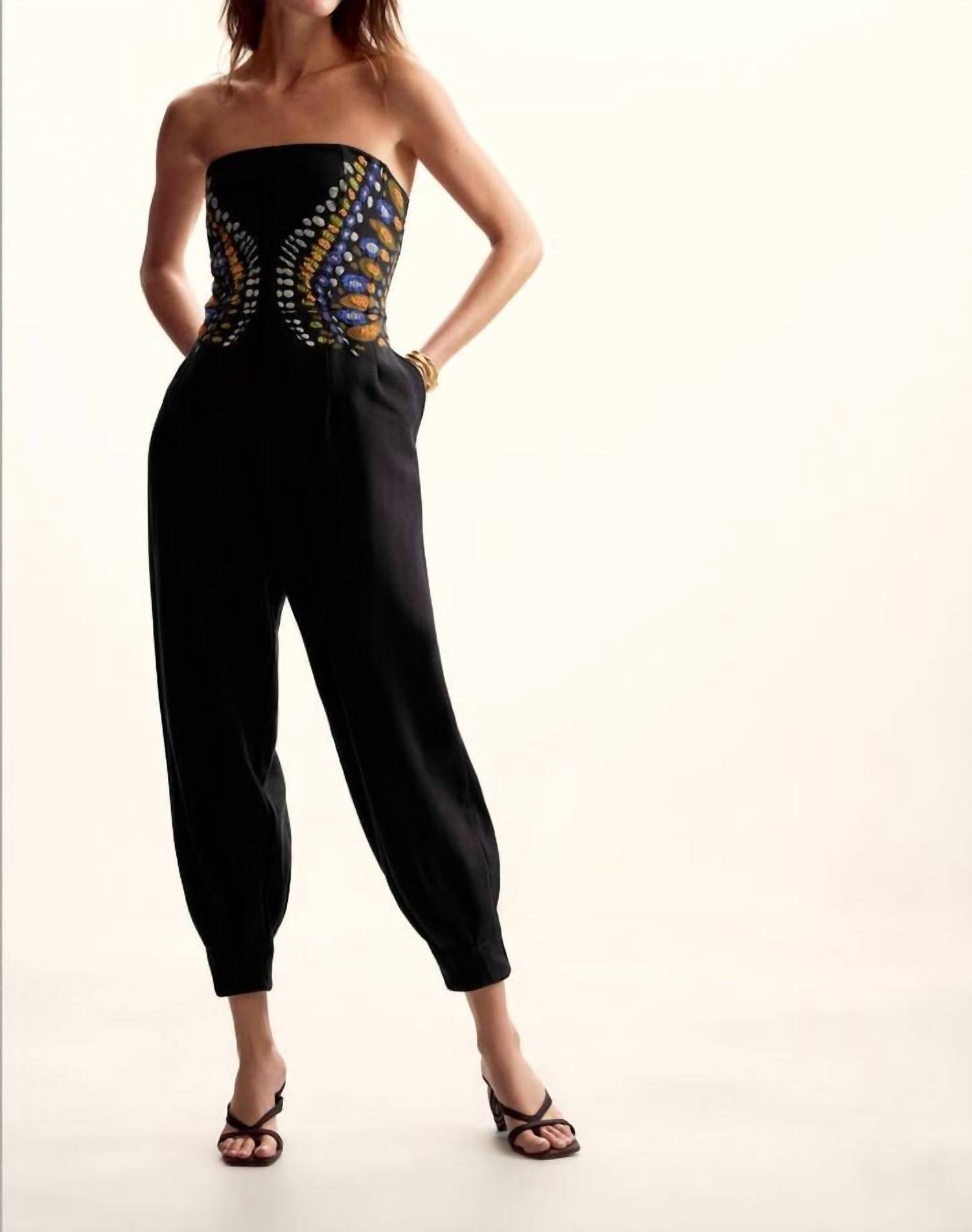 Desigual Bandeau Neckline Long Jumpsuit in opart - women's pants