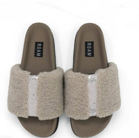 Roam - Women's Fuzzy Pailette Slider