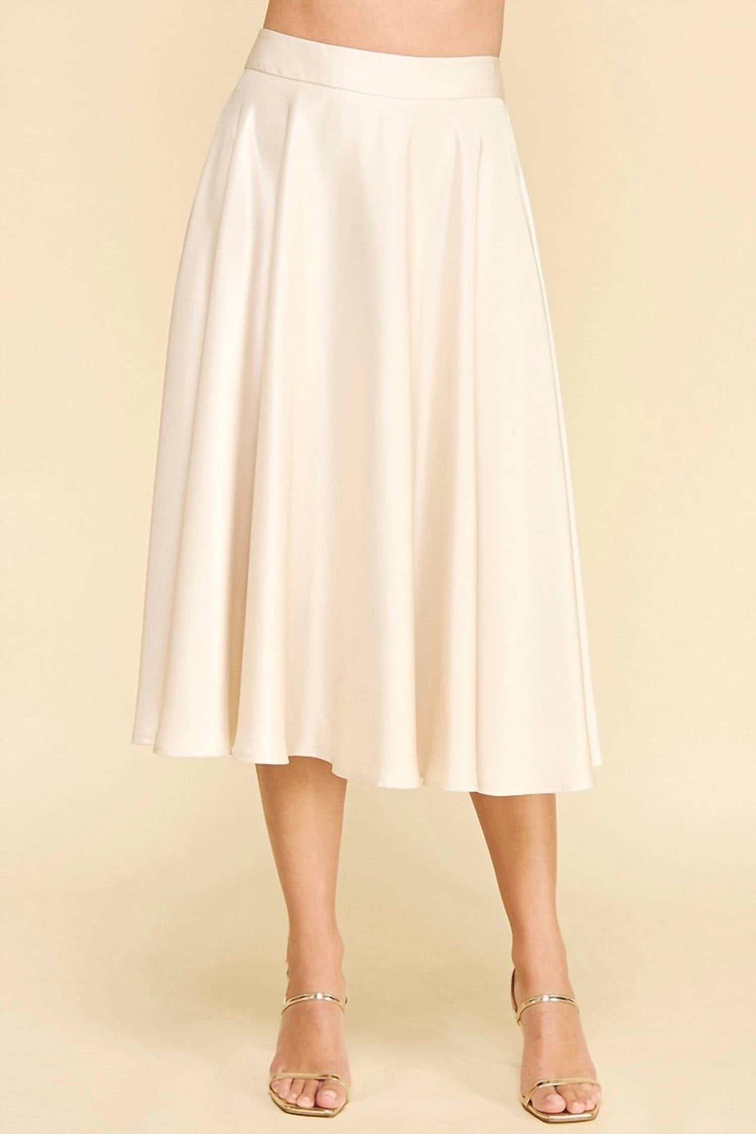 Pinch - Silky Midi Skirt