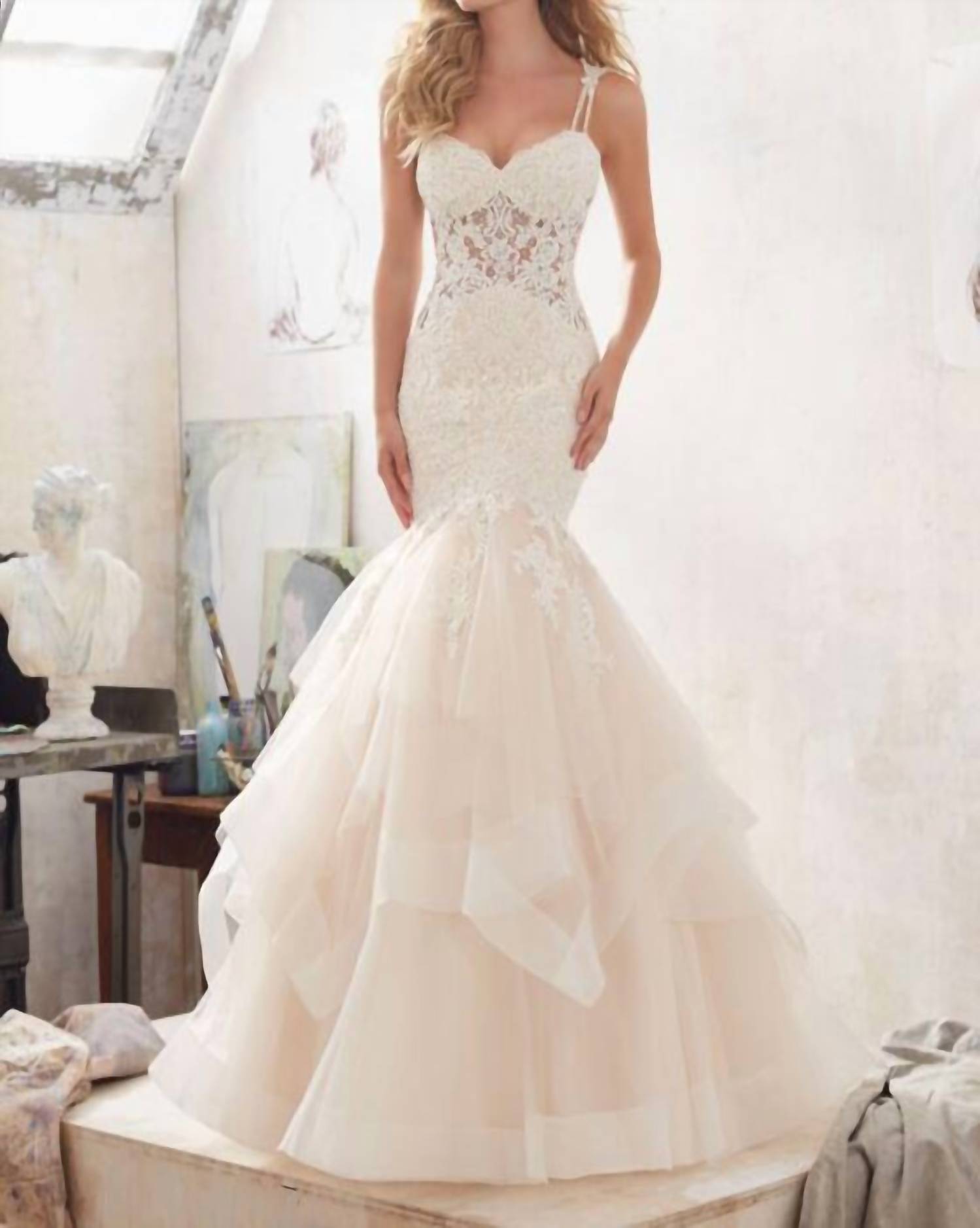 MORILEE Marciela Wedding Dress in ivory champagne - women's dress