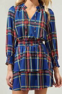Sugarlips - Lakeview Plaid Clifton Double Ruffle Dress