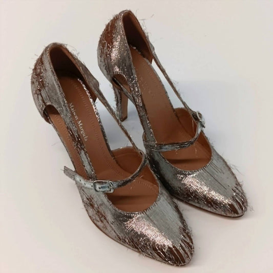 Maison Margiela - Women's Bleach Lurex Mary-jane Pumps