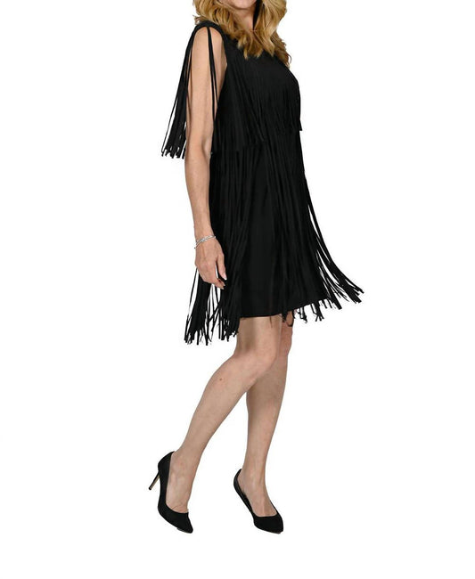 Frank Lyman - Fringe Knit Dress