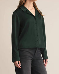 Z Supply - Women's Ana Satin Button Up Shirt