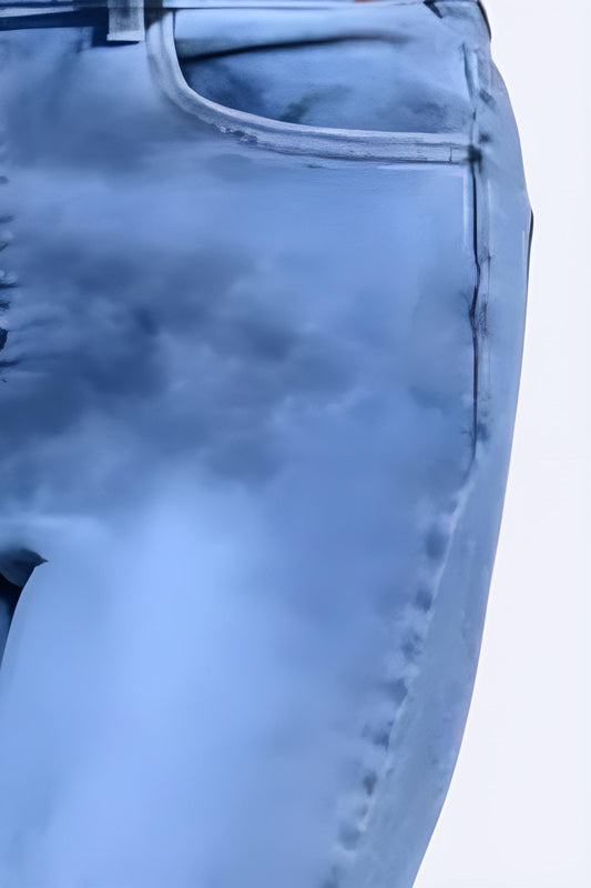 Frank Lyman - High Waisted Zip Front Jean