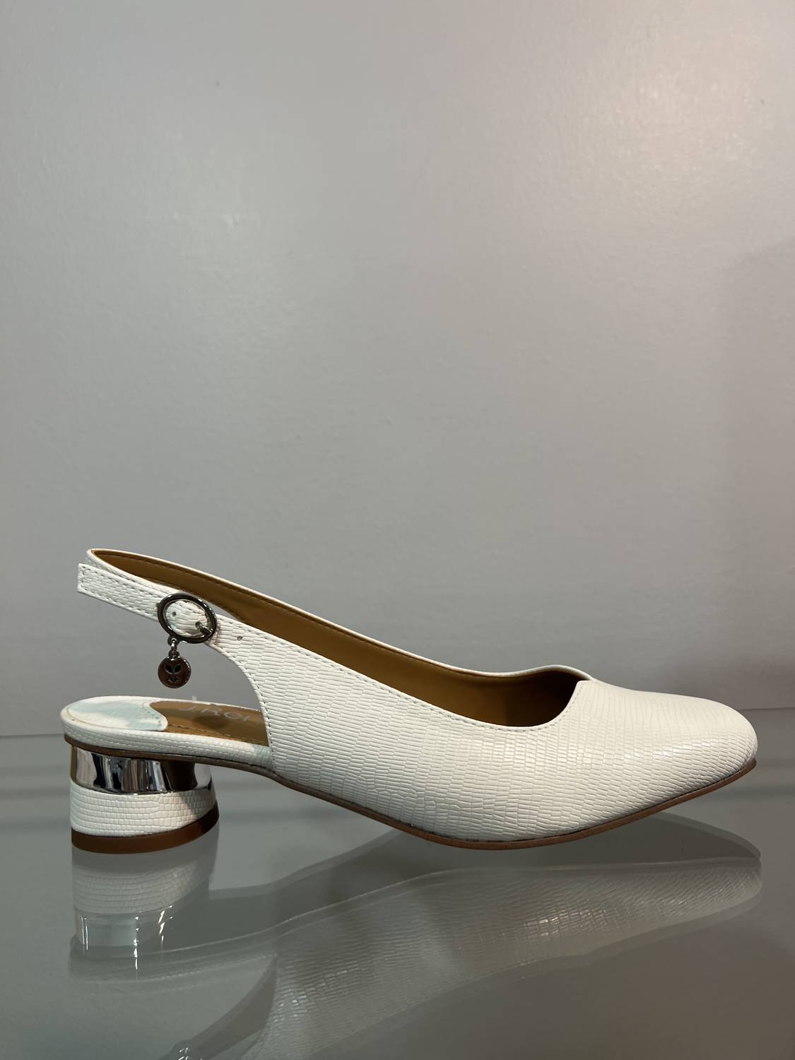 J. Renee - Women's Lizard print patent traveta Pumps