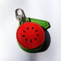 Pretty Simple Unisex Watermelon Zipper Pouch Bag Charm in red - women's item
