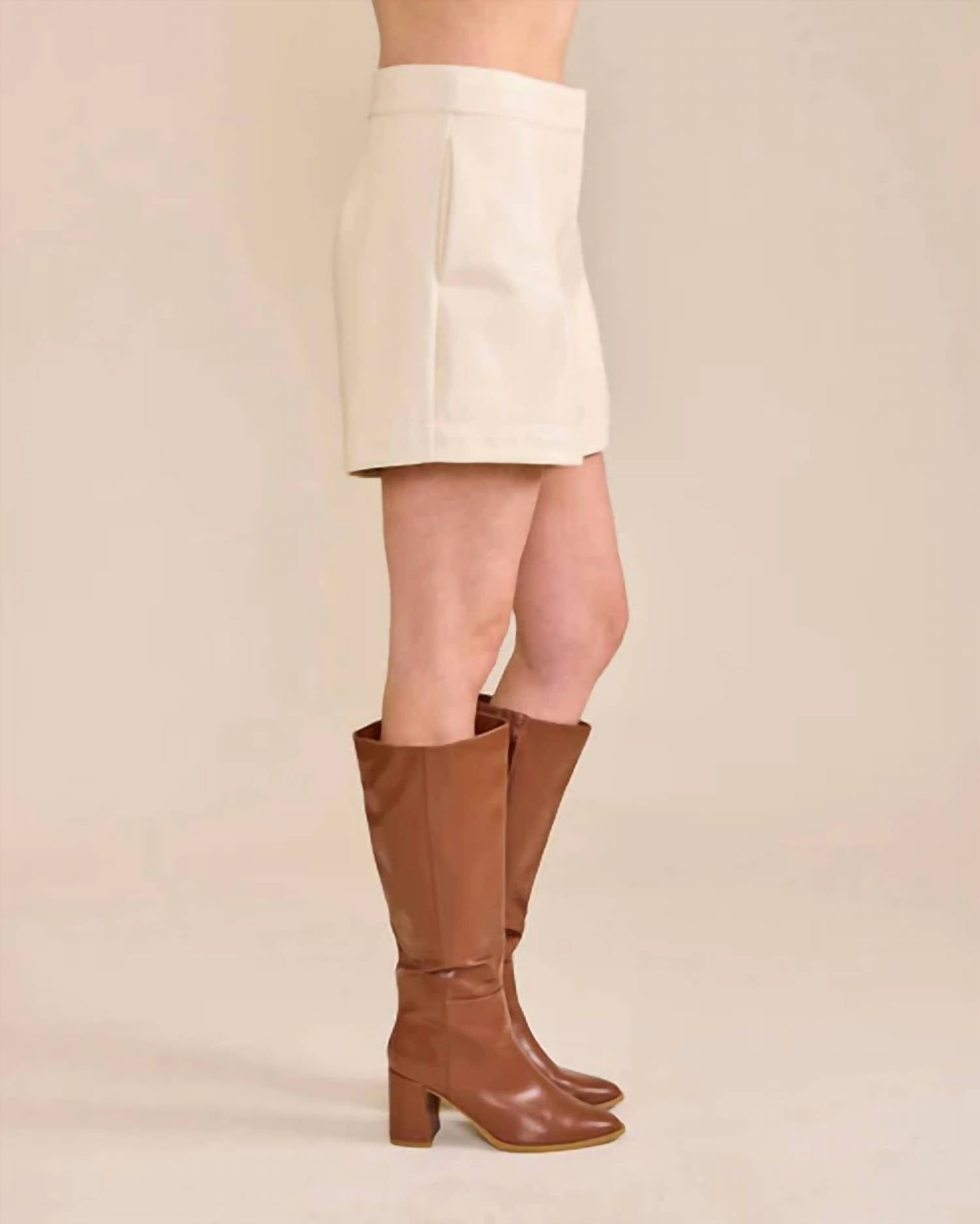 S'Edge - Vegan Leather Shorts