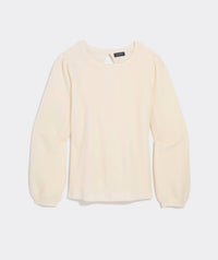 vineyard vines Women's Bow Back Sweater in marshmallow - women's sweater