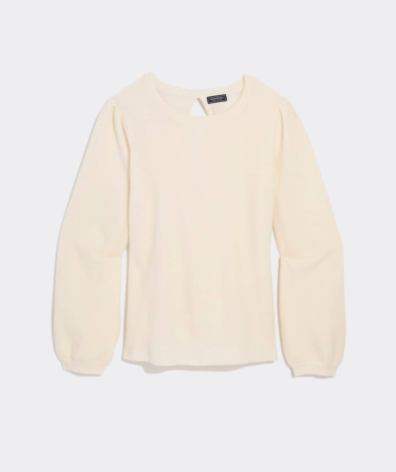 vineyard vines Women's Bow Back Sweater in marshmallow - women's sweater
