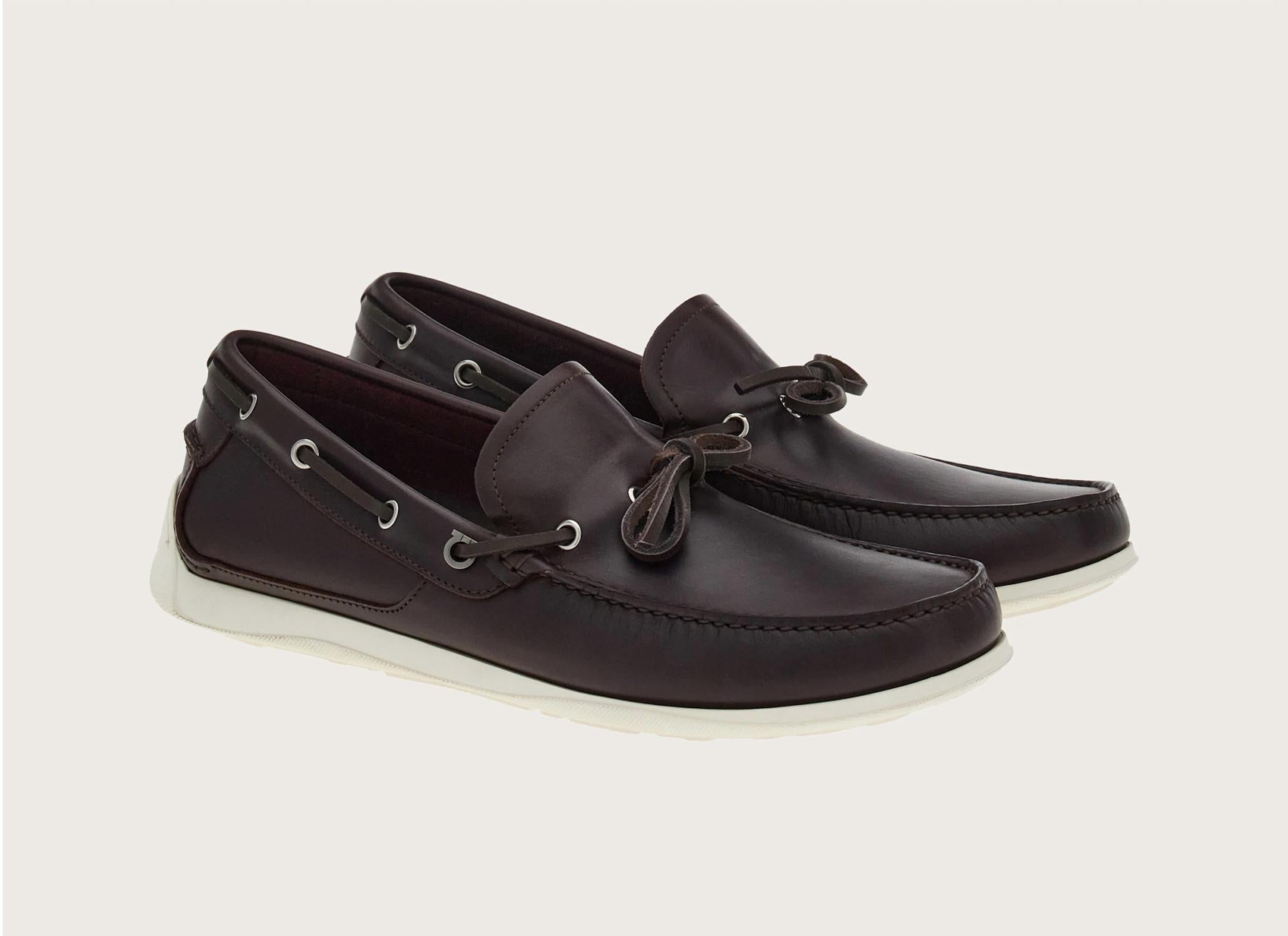Salvatore Ferragamo - Men's Leather Boat Shoes