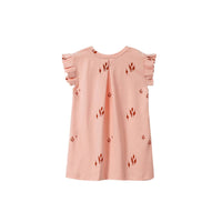 Omamimini - Jersey Dress with box Pleated Sleeve