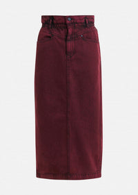 ESSENTIEL ANTWERP Inclusive Overdye Denim Skirt in margot mauve - women's skirt - view 6