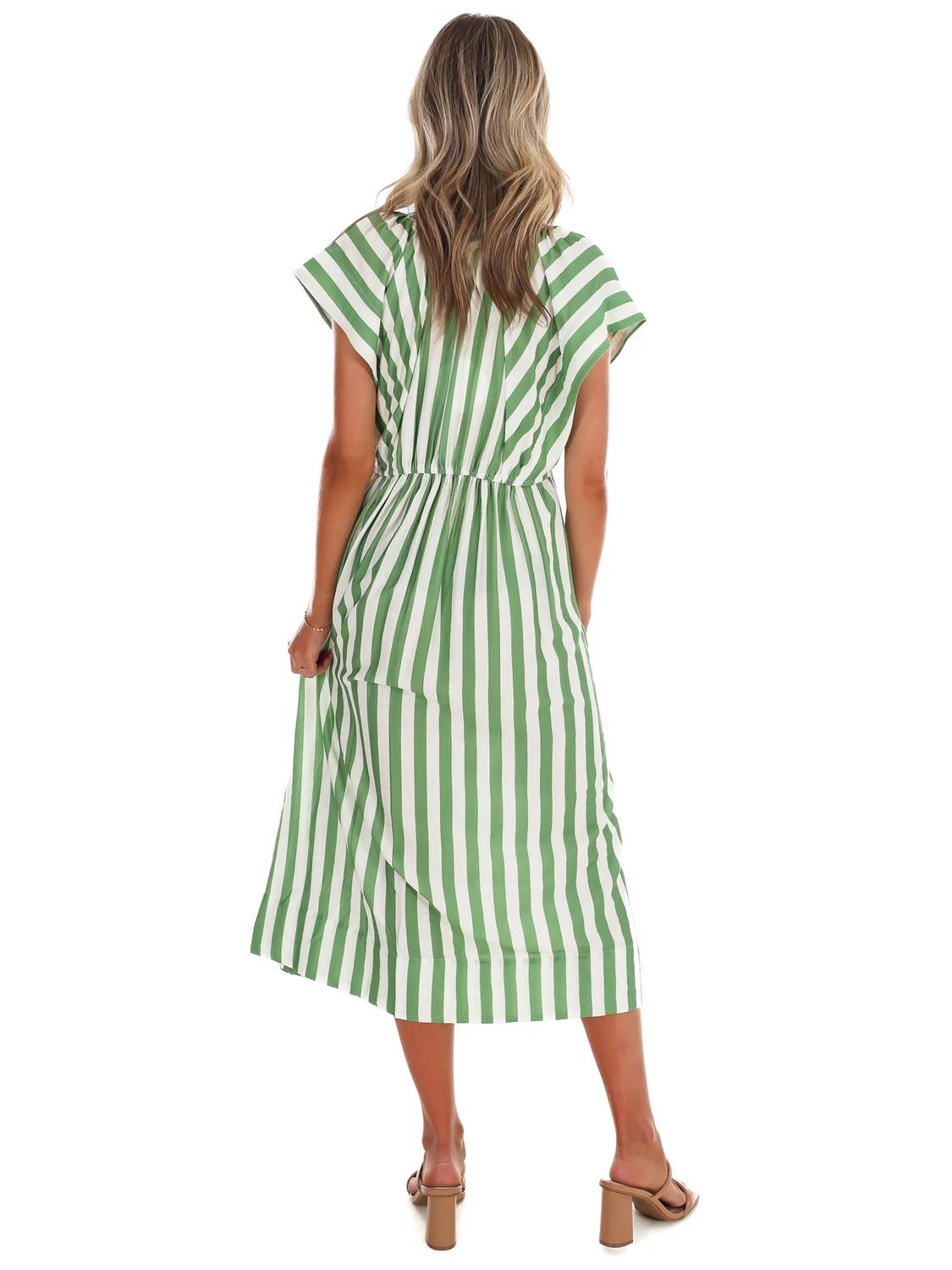 Umgee - Women's Hometown Honey Stripe Midi Dress