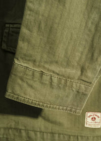 Iron & Resin Men's Herringbone Military Jacket in army - men's jacket - view 4