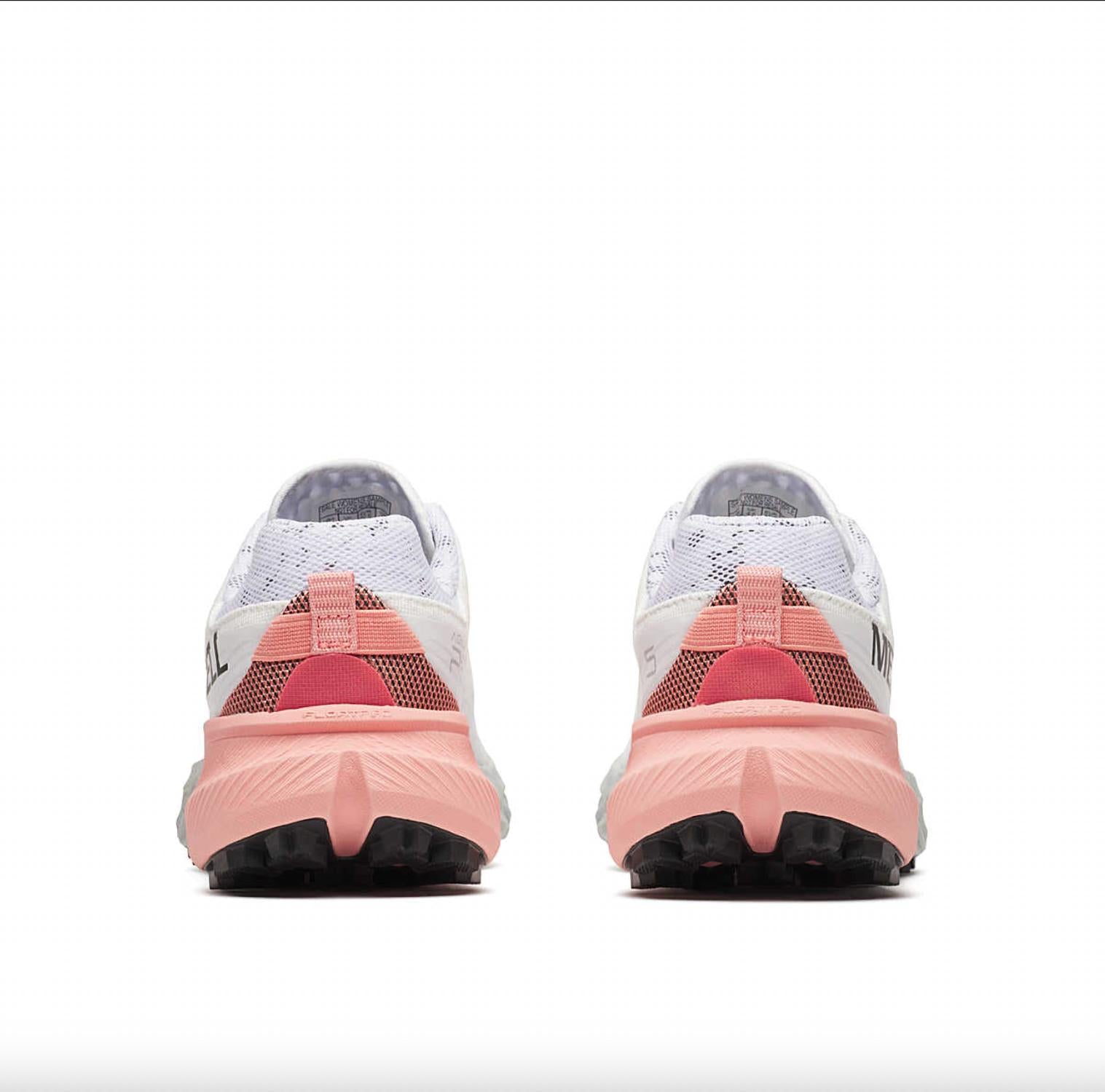 MERRELL Women’s Agility Peak 5 Trail Running Shoes in white soft coral 1 - women's shoe - alternate view