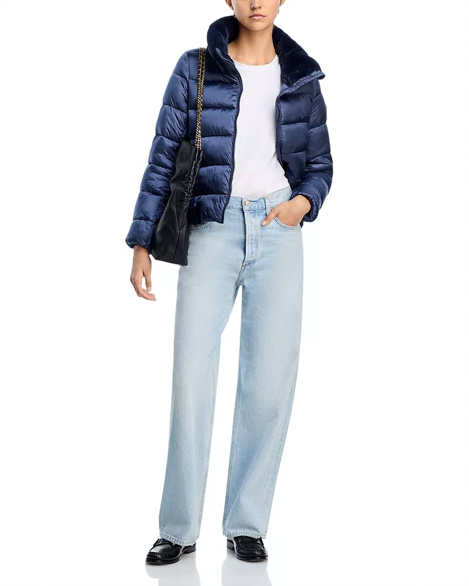 Save The Duck - Mei Faux Fur Trim Quilted Jacket