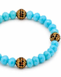 Sparkly South Wholesale - Women's Crystal Leopard Accent Stretch Bracelet