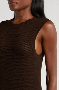 Frame - Sleeveless Knitted Midi Dress