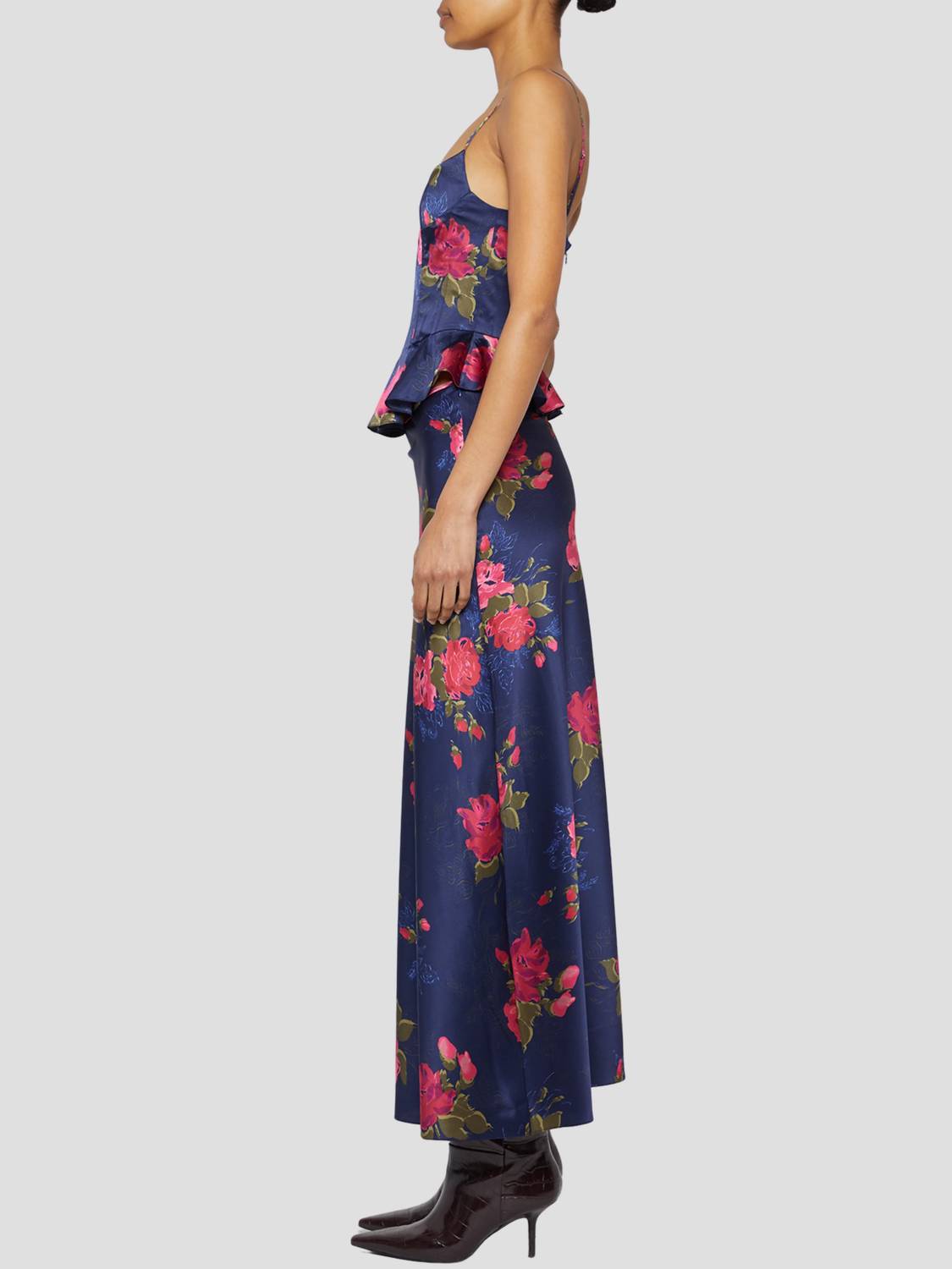 Prabal Gurung - Bias Floral Midi Skirt