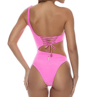 Luli Fama - Brilla One Shoulder Asymmetrical Bodysuit