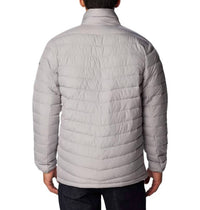 Columbia Men’s Slope Edge Insulated Winter Jacket in gray - men's jacket - detail view