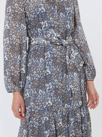 Weekend Max Mara - Voile Patterned Long Shirt Dress