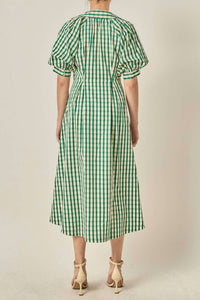 English Factory - Gingham Check Midi Dress