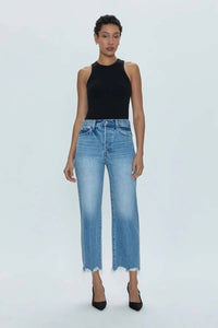 Pistola - Cassie Crop Super High Rise Straight Jeans