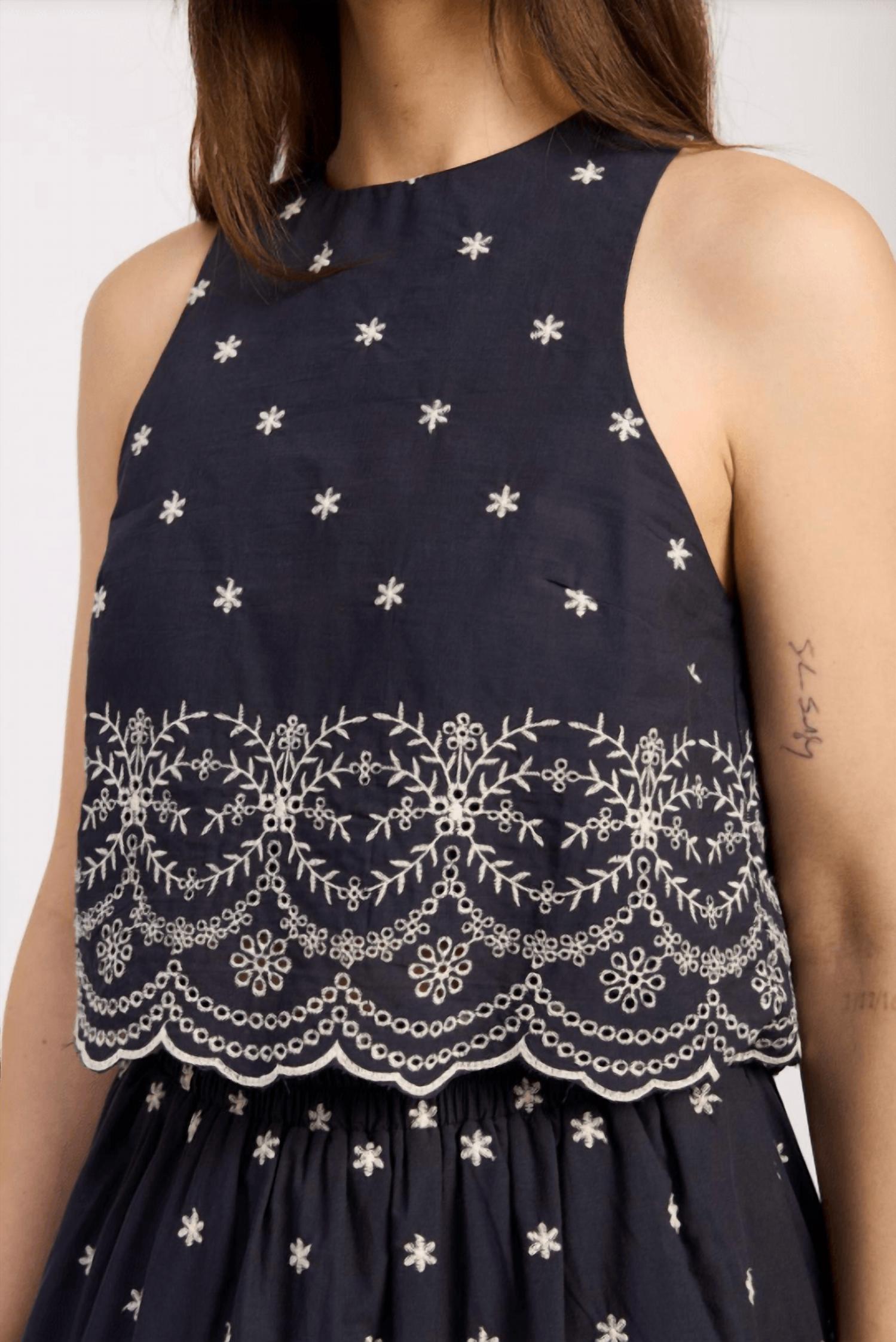 En Saison - Nara Eyelet Top