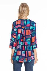 Apny - V Neck Top With Tassel