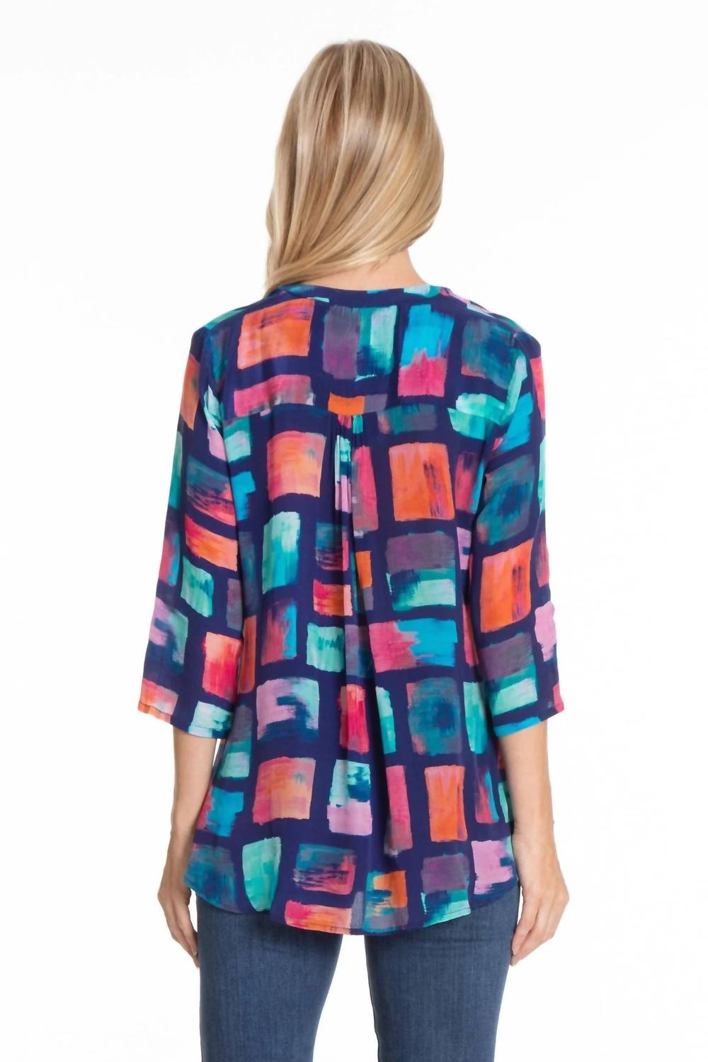 Apny - V Neck Top With Tassel
