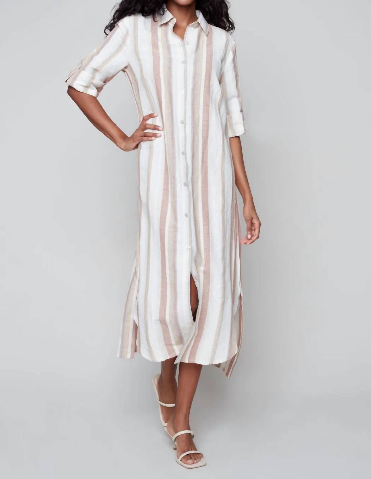 Charlie B - Verticle Stripe Duster Dress