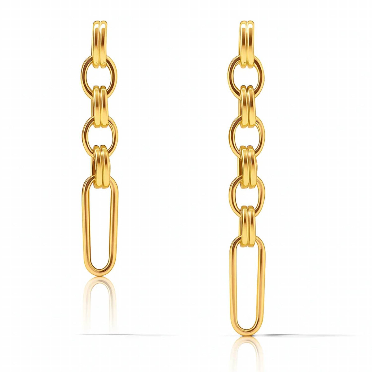 Ellie Vail - Women's Antonia Asymmetrical Drop Chain Earring