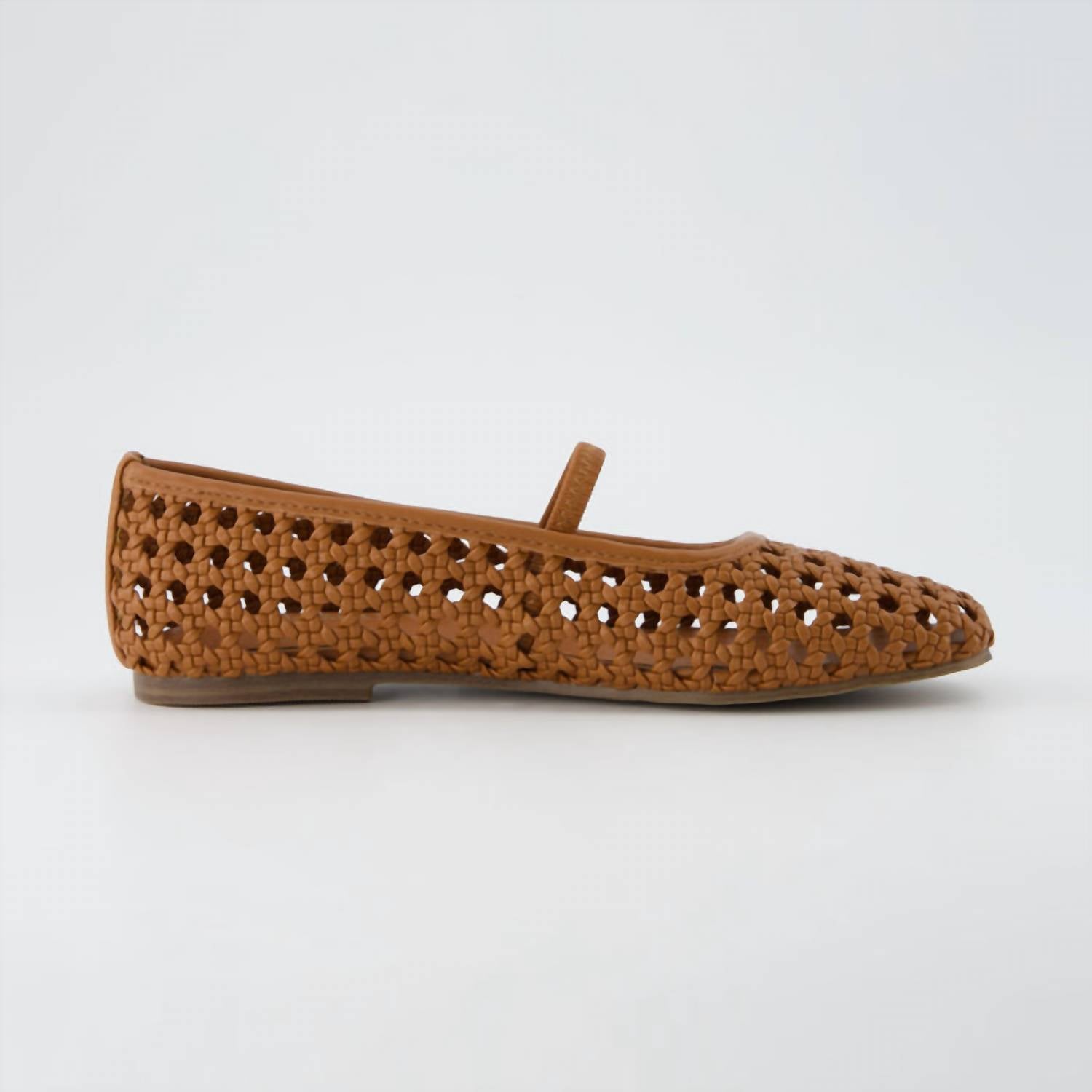 Cushionaire - Women's Weavy Squared Toe Woven Ballet Flats
