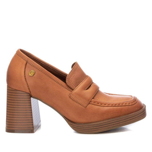 Xti - Women's Leather Heeled Loafers