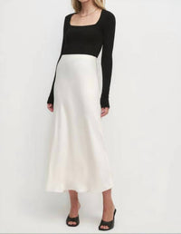 Favorite Daughter The Harvey Top in black - women's long sleeve top - detail view