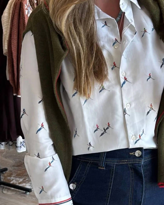 Vilagallo - Women's Apres Ski Button Down Shirt