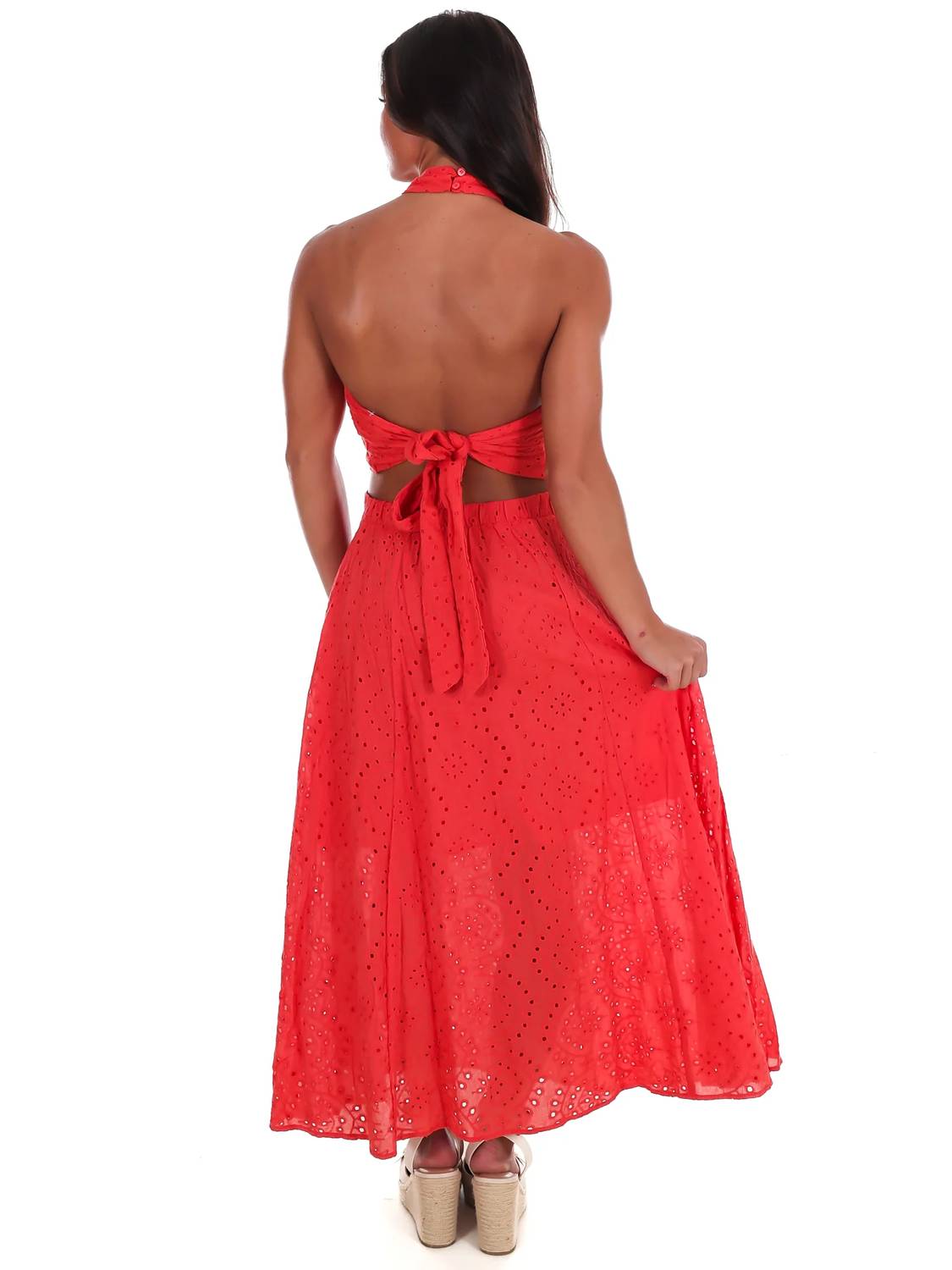 Hyfve - Evening Escape Eyelet Top And Skirt Set