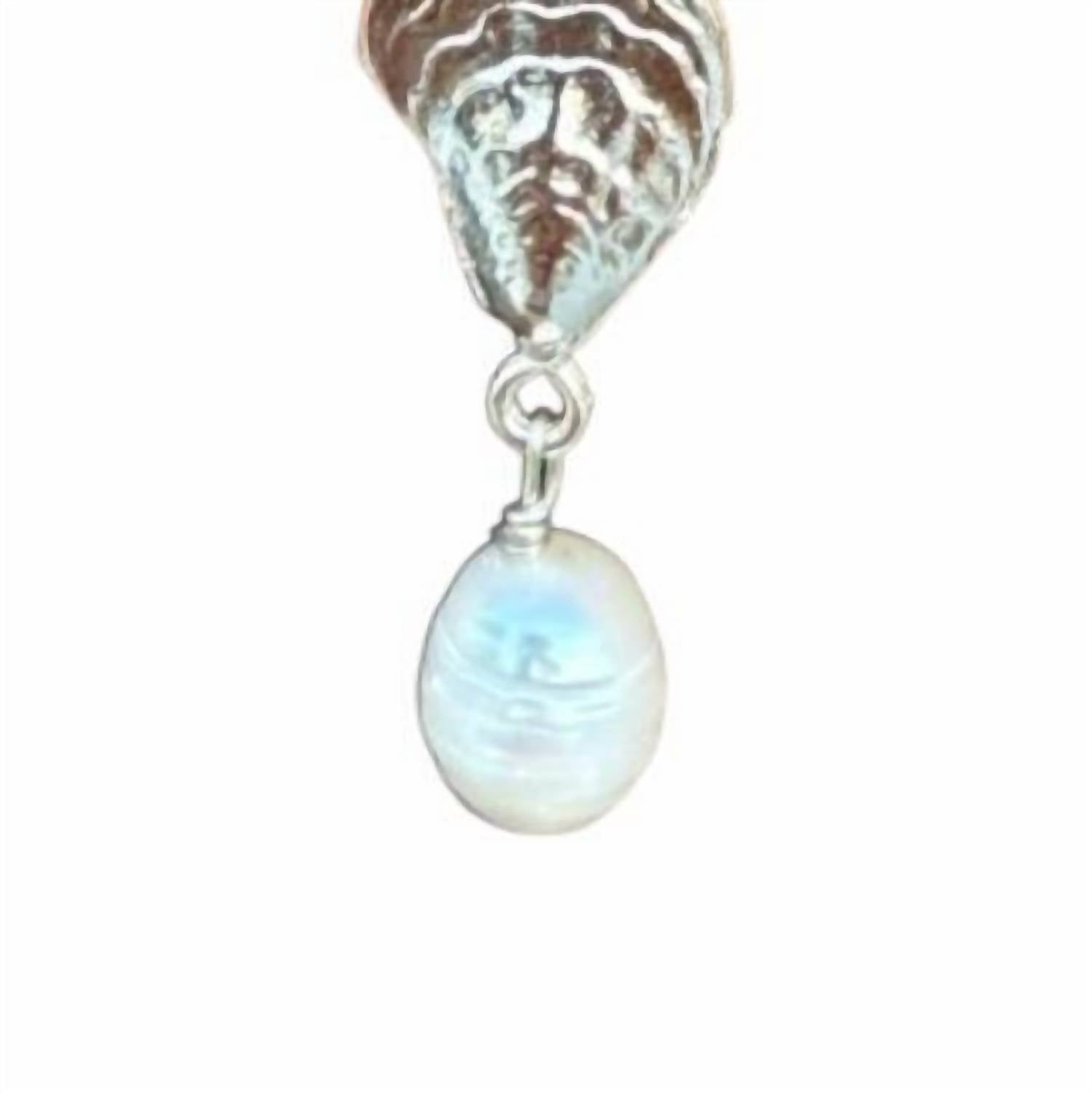 Susan Shaw - Women's Oyster Pearl Drop Earrings