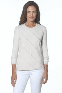 J'Envie/Eli - Fringe Trim Tunic Top