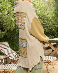 Pol - Color Block Ribbed Shacket